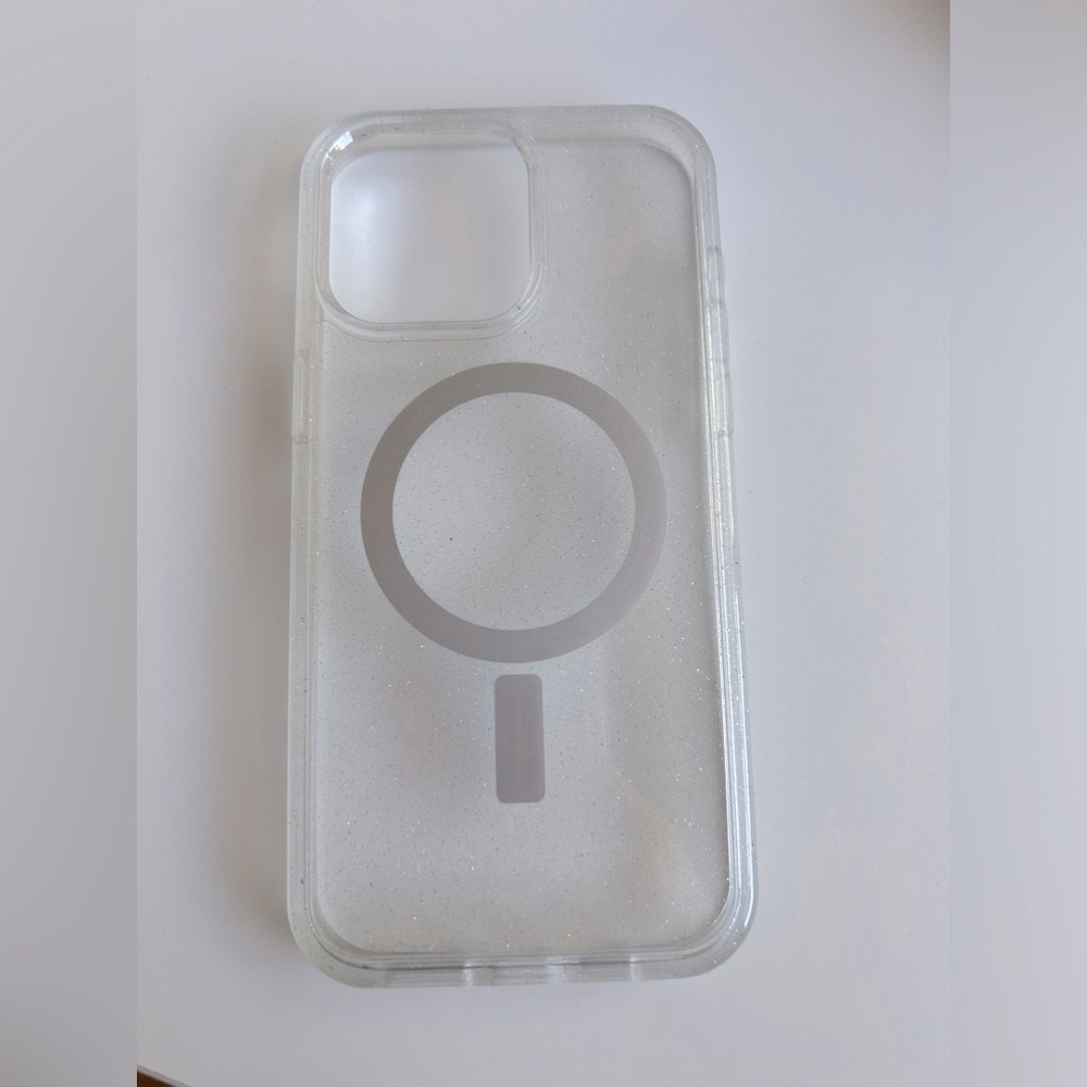 Otter Box, iPhone pro max sparkly clear case
